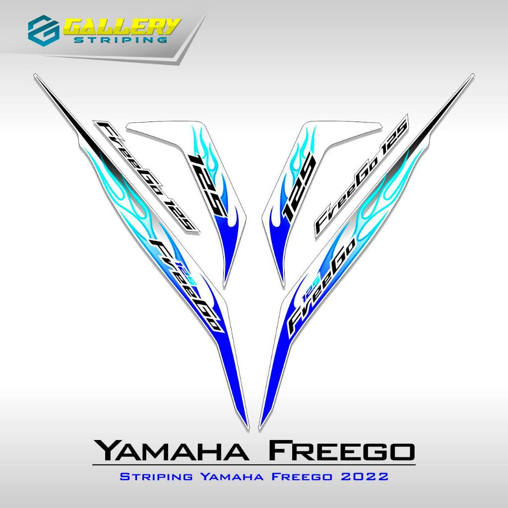 STRIPING YAMAHA FREEGO MOTIF 14 / YAMAHA FREEGO / STIKER FREEGO / STICKER / STIKER / STOCK DECAL / F