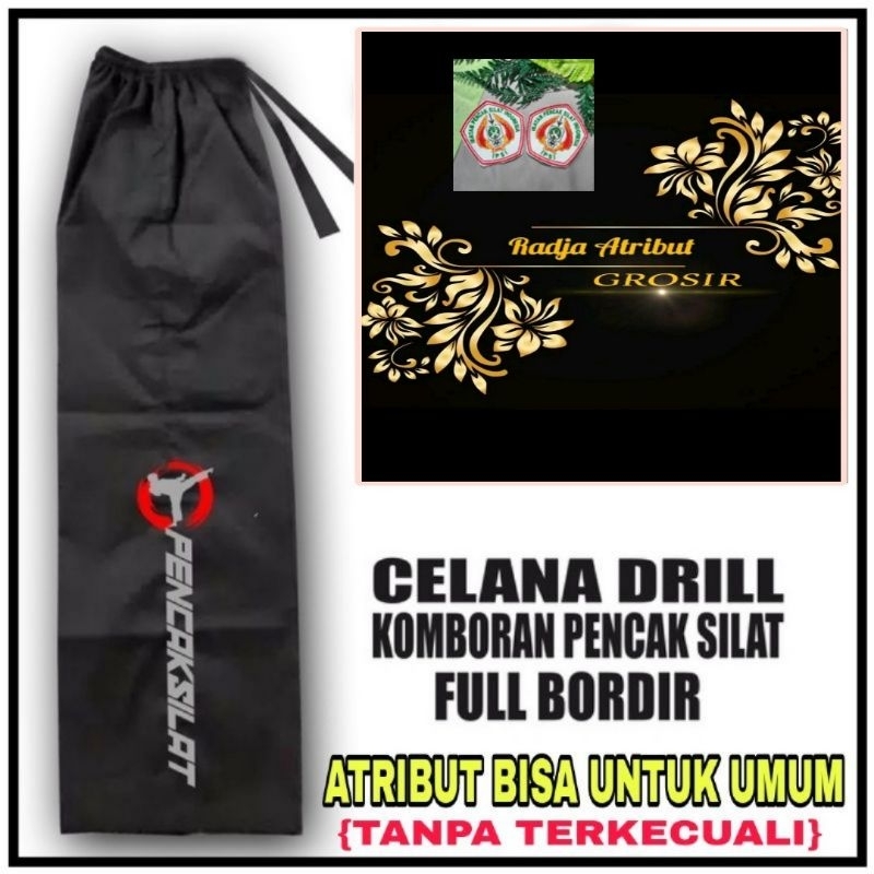 CELANA  BORDIR PENCAK SILAT CELANA BELA DIRI BORDIR