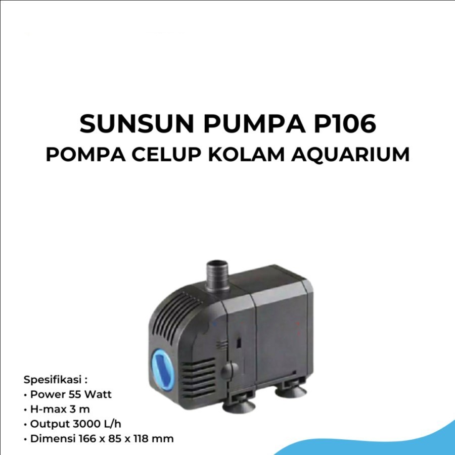 PUMPA P106 3000L POMPA CELUP KOLAM IKAN AQUARIUM