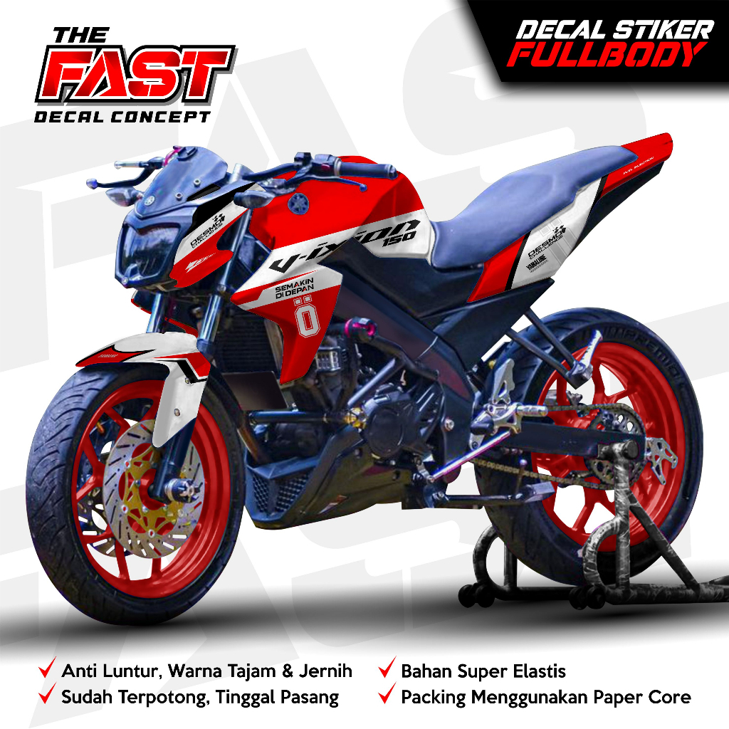 TERBARU Decal Sticker Variasi Fullbody New Vixion NVL - Dekal Stiker Vixion NVL Ohlins Racing - Stik