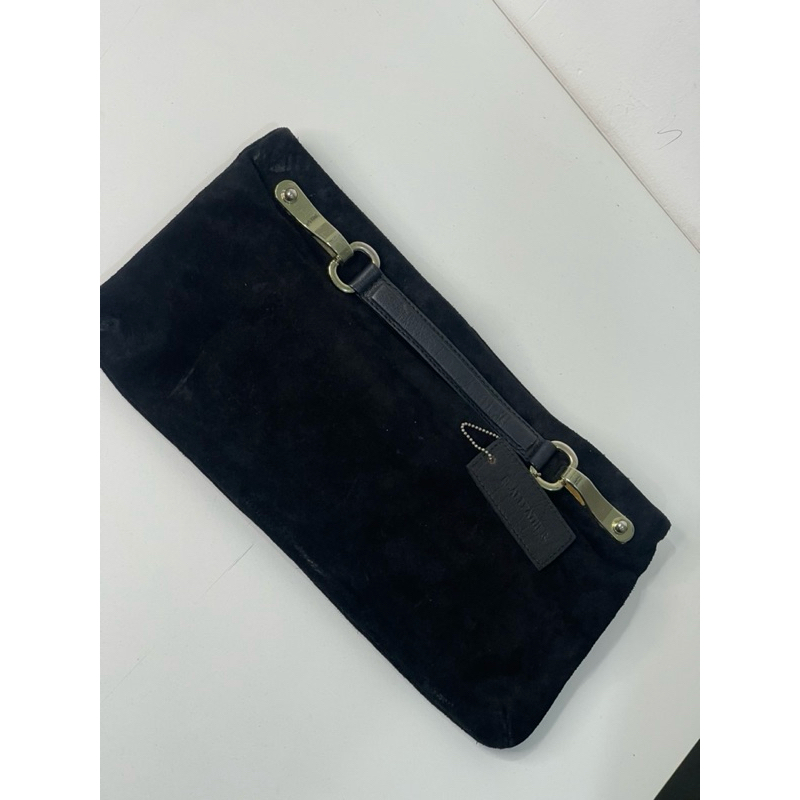 Preloved tas pesta kulit suede