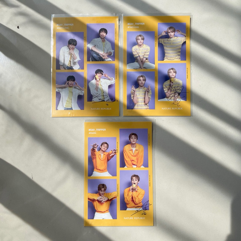 NCT POSTCARD NATURE REPUBLIC | NCT MERCH OFFICIAL || MARK DOYOUNG TAEYONG MERCH