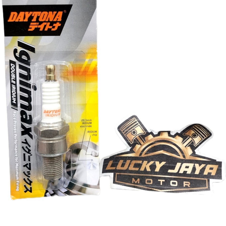 Busi Double Iridium Daytona Satria 120 2T Hiu Lumba Ninja R Rr SS 2tak 150 3830 BP8ES Drat Panjang