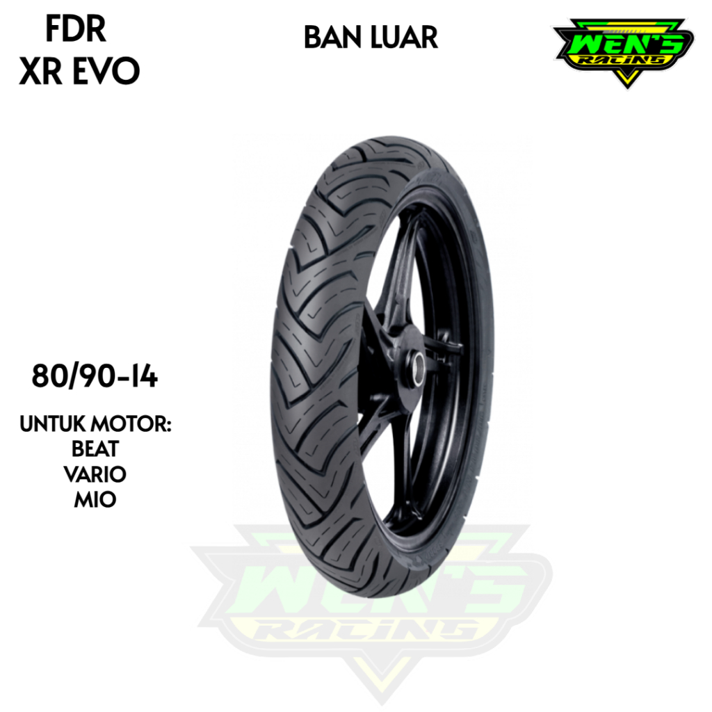 BAN LUAR BEAT VARIO MIO  80-90-14 TUBELES FDR 80 90 14 MERK FDR SPORT XR EVOSPORT