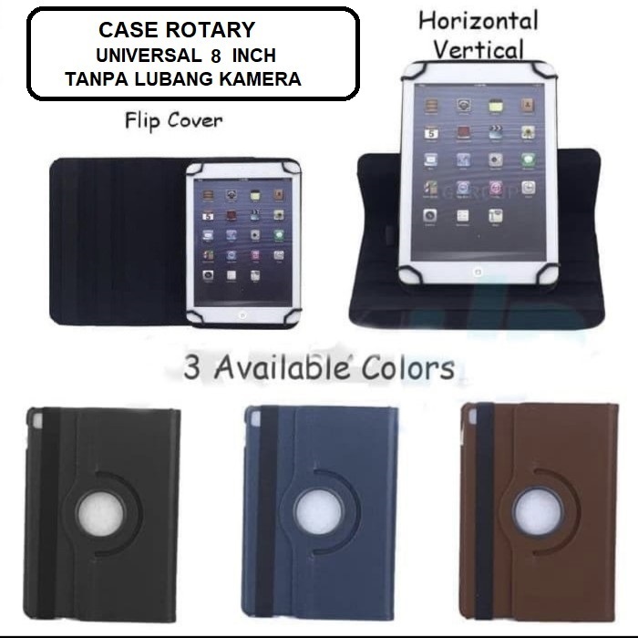 CASE Huawei MediaPad M2 / MediaPad M3 Lite / 8 INCH Casing HUawei FLIP CASE Rotary Universal 360 TAN