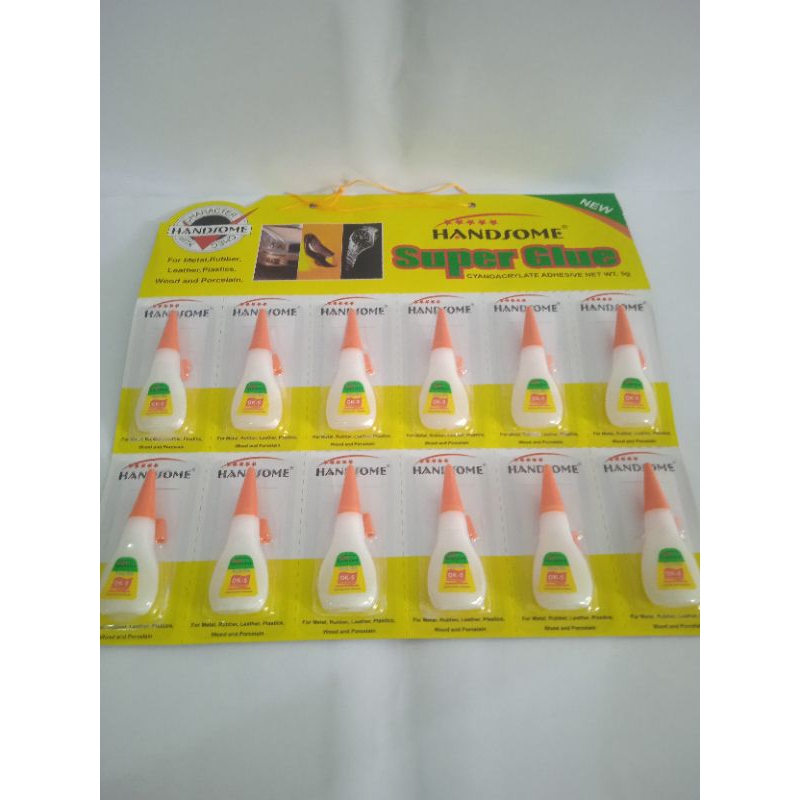 

lem korea renceng / lem super glue 1 lembar 12pcs.