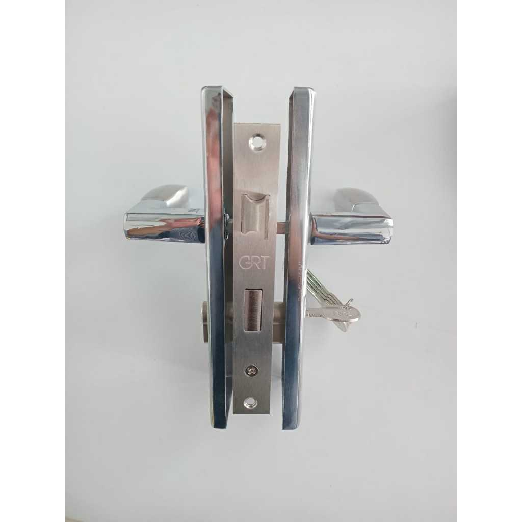 SELOT KUNCI PINTU RUMAH GRT M888 SNCP BESAR CHROME/ SLOT PINTU/ HANDLE PINTU 1 SET