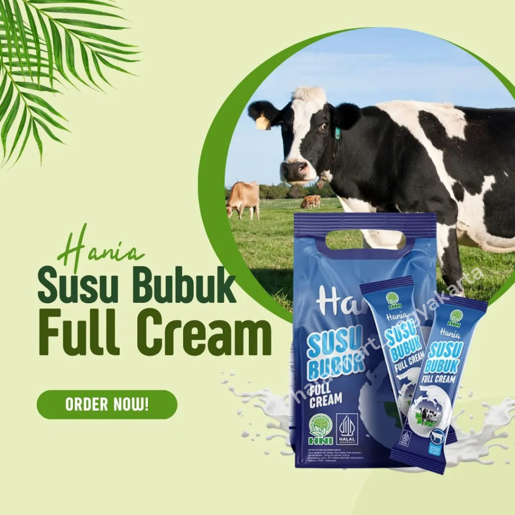 

MENGUATKAN TULANG DAN GIGI- HANIA SUSU SAPI BUBUK FULL CREAM