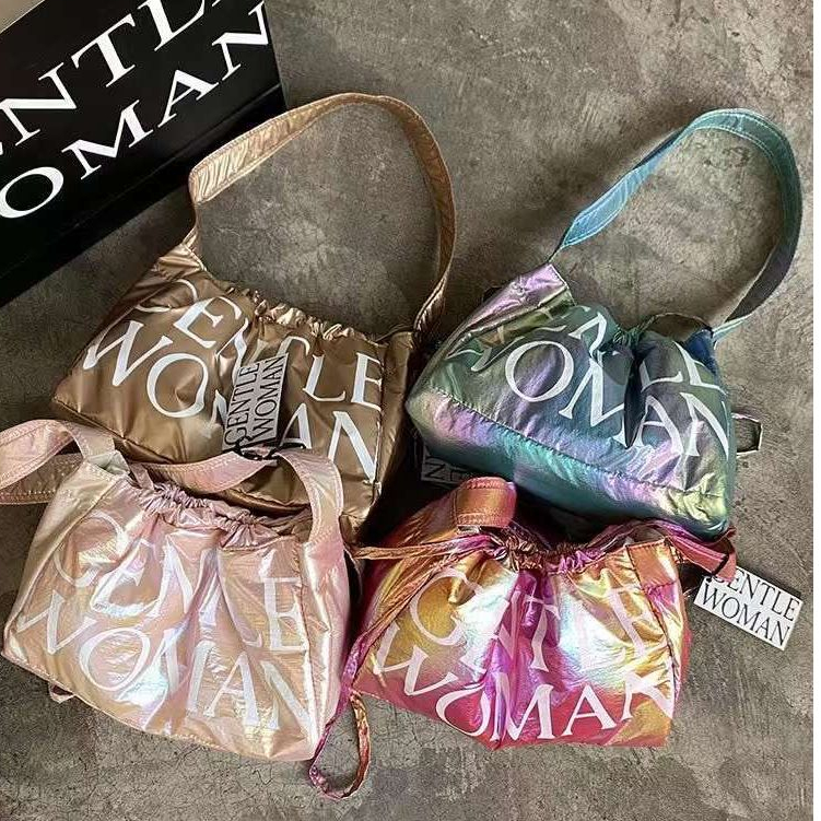 Original Gentle M Dumpling Bag Metallic Tas Wanita Pundak Gentle Asli Tas Jalan Wanita Perempuan Rem