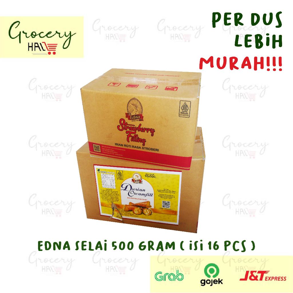 

[ HARGA DUS ] EDNA SELAI 500 GRAM ANEKA RASA 1 DUS ISI 16