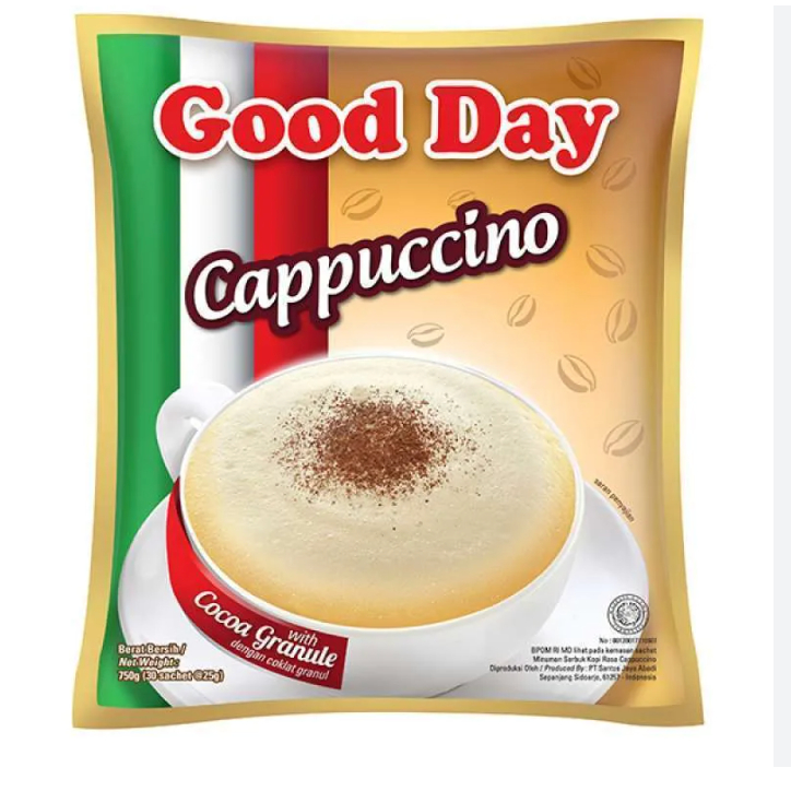 

(termurah!!!) Kopi Good Day Cappuccino Renceng 25 gr (1 renceng isi 10 pcs)