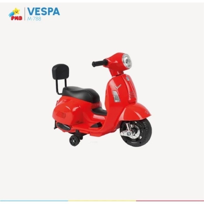 PMB Mainan Anak Motor Aki Vespa / Mainan Anak