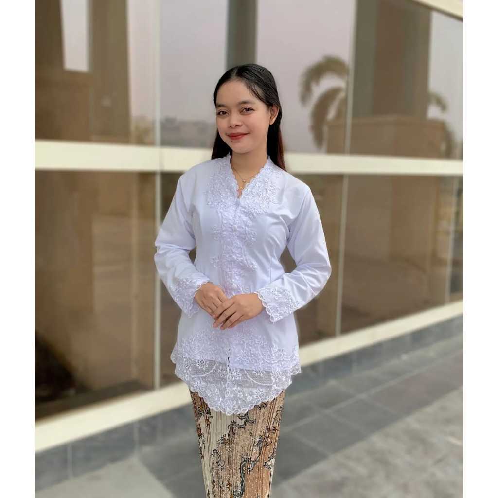 ANGGUN KEBAYA - Kebaya Katun Encim | Kebaya Katun | Kebaya Encim | Kebaya Bordir | Kebaya Lgn Panjan