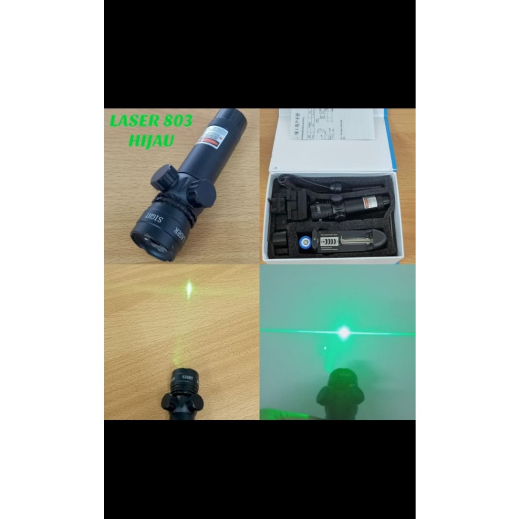Laser Scope Tembak Nyala Hijau Laser Scope Titik Hijau Laser Hijau 803