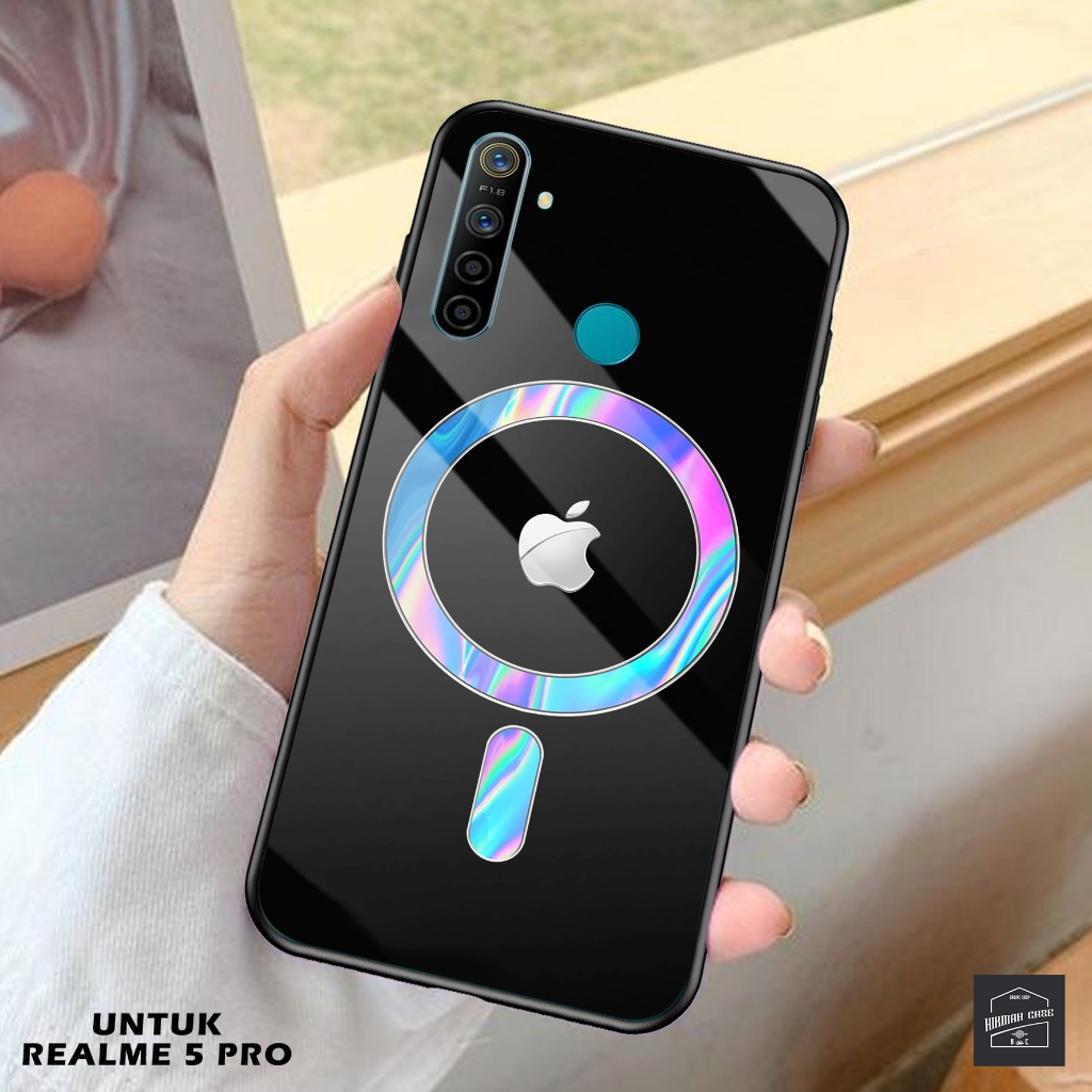 Case Realme 5 Pro  - Casing Hp Realme 5 Pro - Motif ( LOGO WALLPAPER ) - Silikon Hp Realme 5 Pro - S