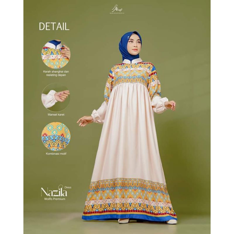 COD✔️GAMIS /NAZILA DRESS ORI AR RAFI
