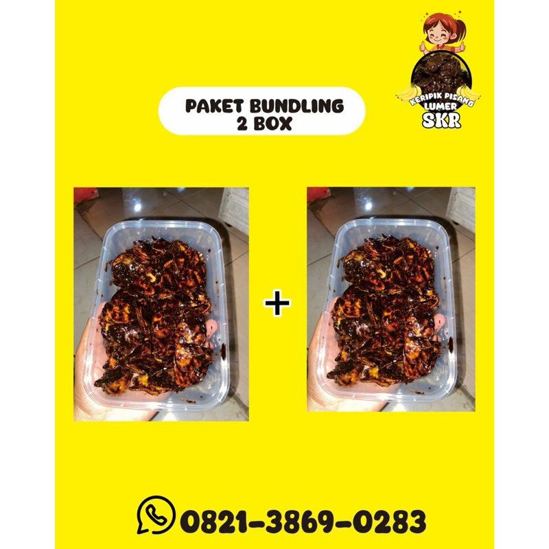 

PAKET(2BOX)KRIPIK PISANG LUMER
