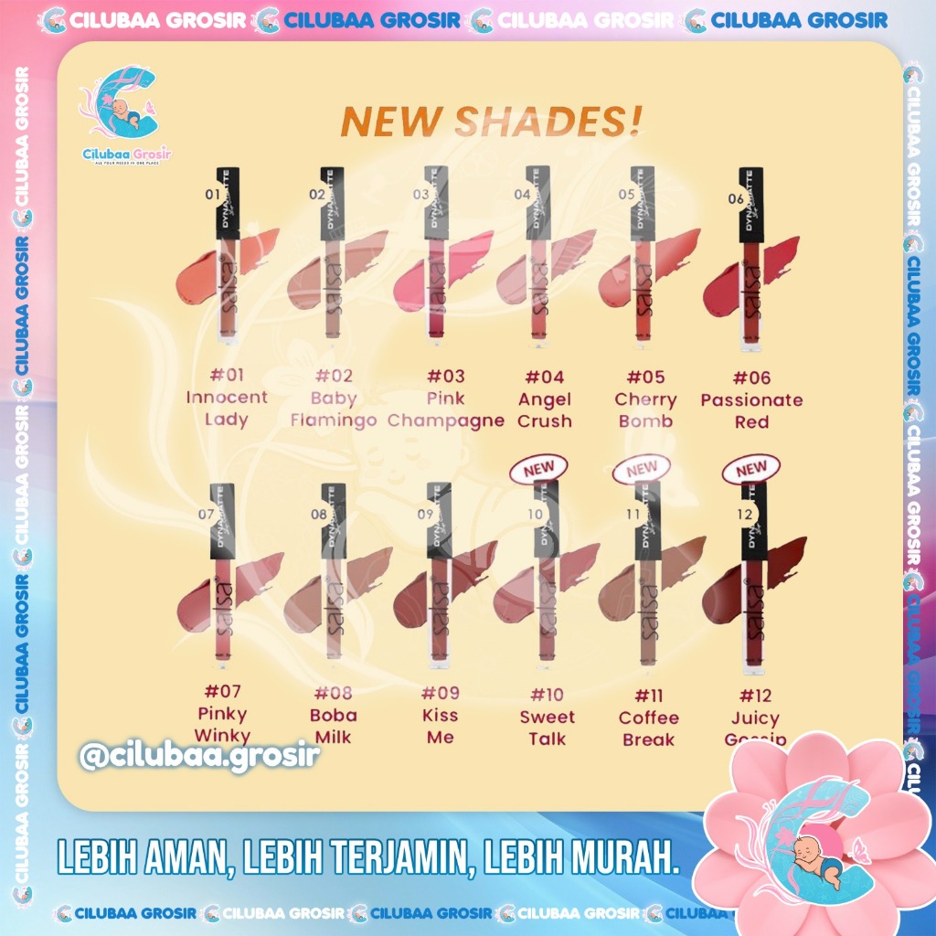 SALSA Dynamatte Lip Cream | Long Lasting Original BPOM