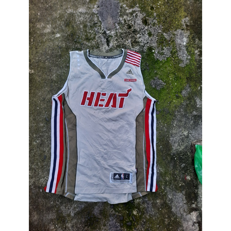 jersey basket miami heat homestrong second