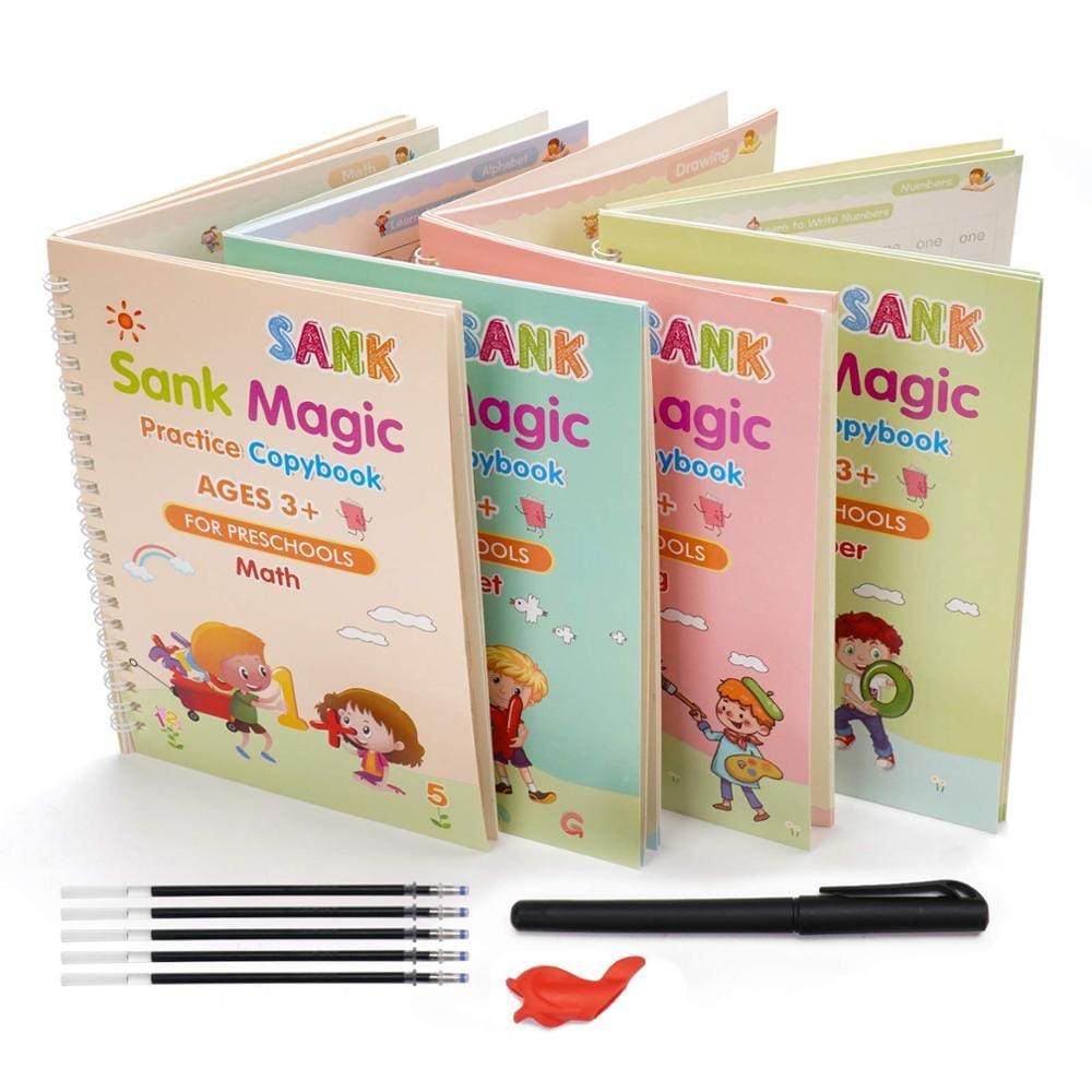

Sank Magic Book 1 Set isi 4 Buku / Buku Ajaib Belajar Menulis Berhitung / Buku Belajar Anak PAUD TK