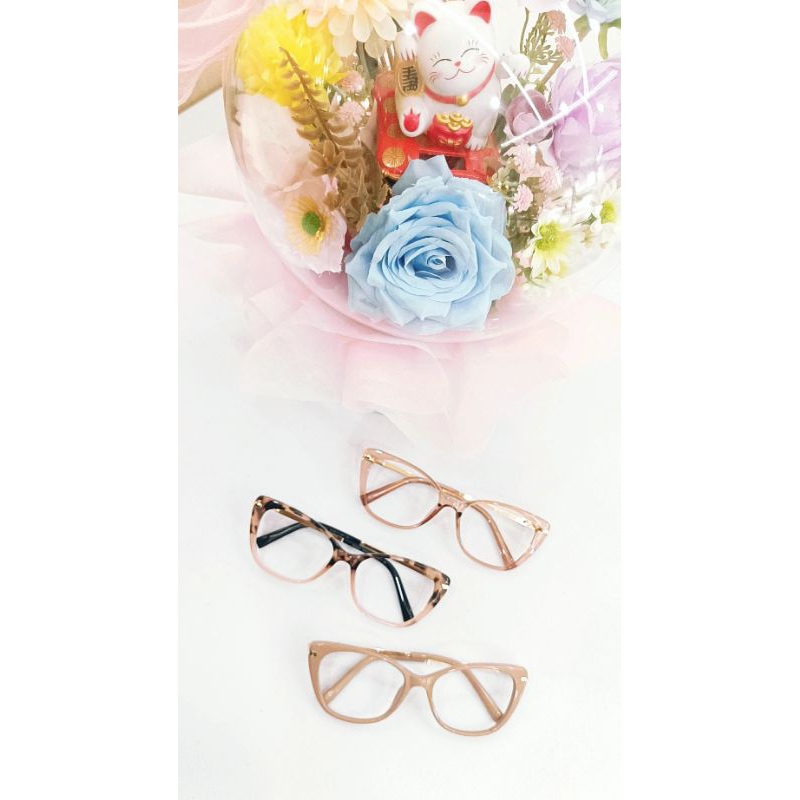 Kacamata cewek Model Cat eyes Fashionable Kode Frame Z507