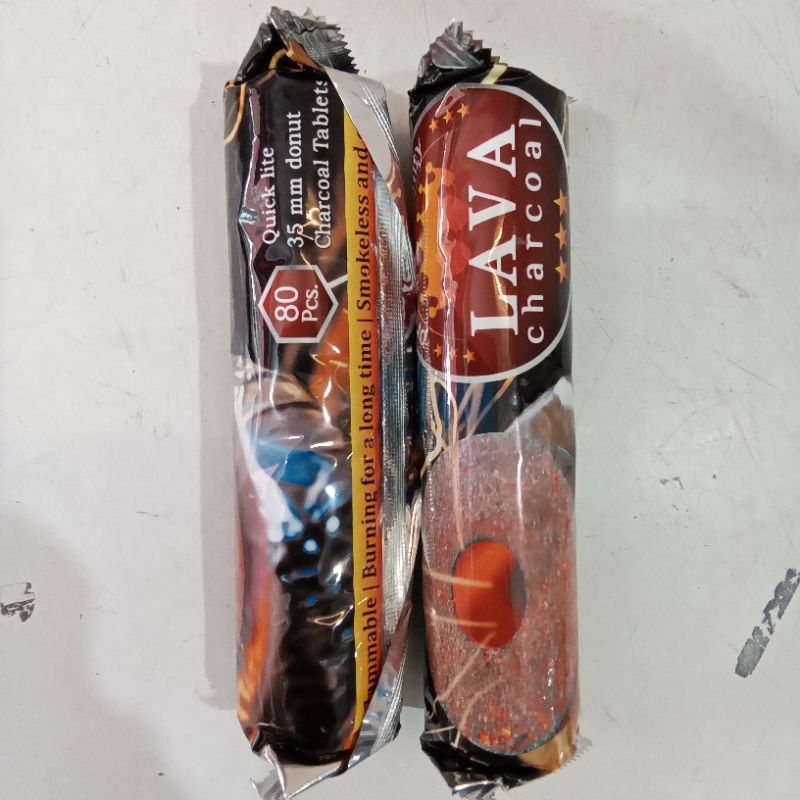 Arang Magic (1 Pcs) / Arang Bukhur / Areng Buhur / Arang Dupa Magic Charcoal Tahan Lama Murah