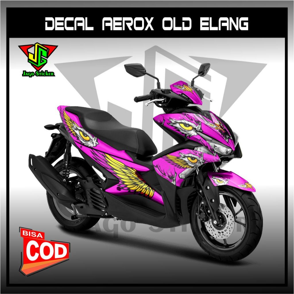 Decal terbaru decal sticker Aerox 155 OLD Connected FULL BODY DESIGN SIMPEL WARNA TERBARU AEROX OLD 