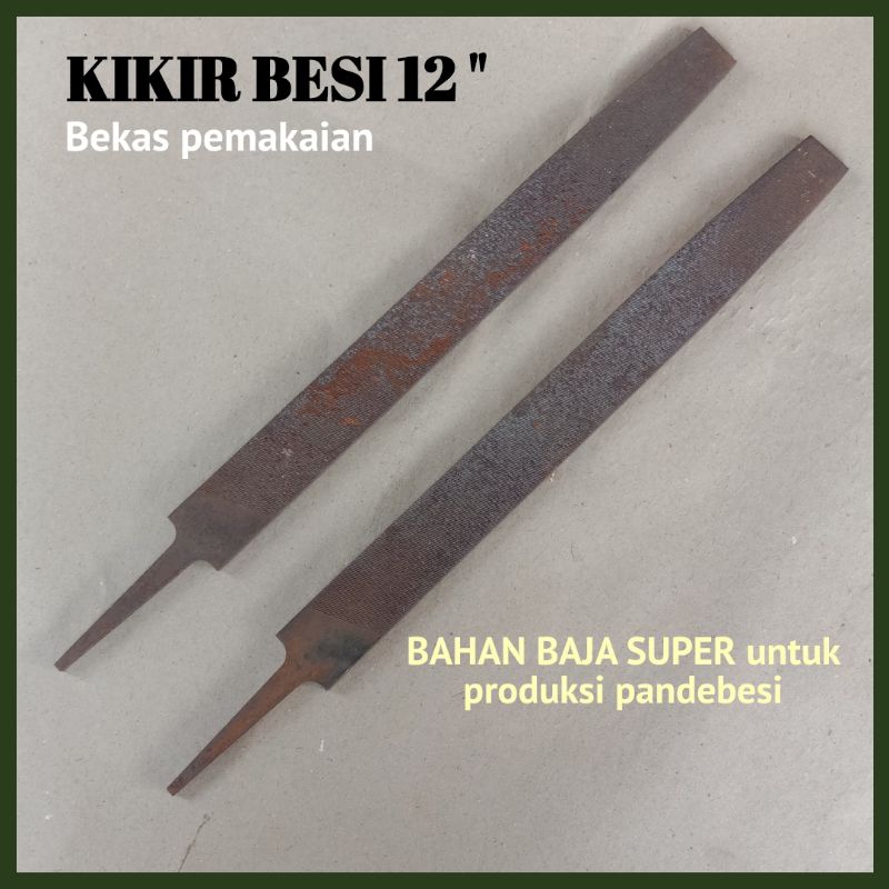 KIKIR BESI FLAT panjang 37cm Kondisi Bekas REALPICTURE BAHAN PANDEBESI