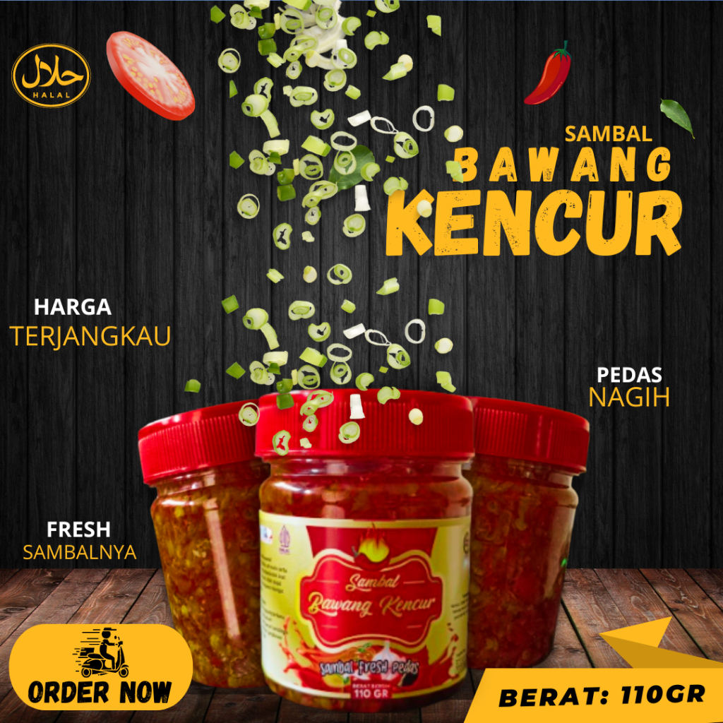 

PROMO~ISI 2BOTOL SAMBAL BAWANG KENCUR/SAMBAL KENCUR KHAS SUNDA/ MASING2 ISI 110gr termurah