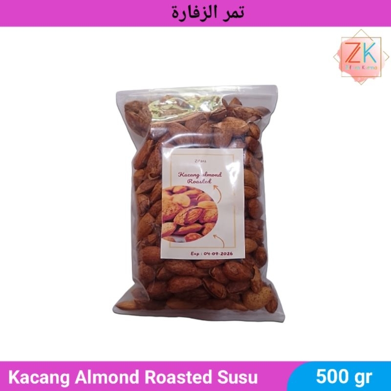 

Kacang Almond Panggang 500gr Roasted Susu