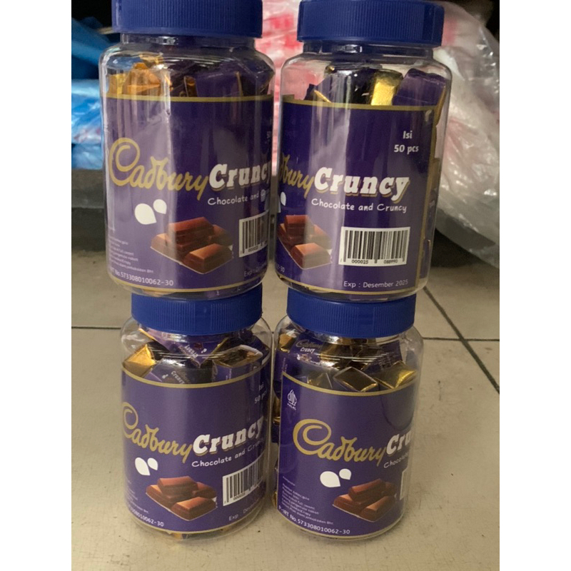 

Cadbury Crunchy chocolate and crunchy toples isi 50 pcs
