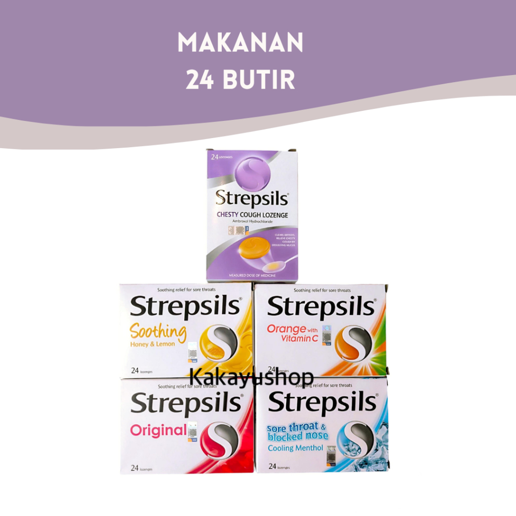 

STREPSILS / VICKS / DIFFLAM Permen Pelega Tenggorakan Isi 6 - 24 Lozenges - Makanan