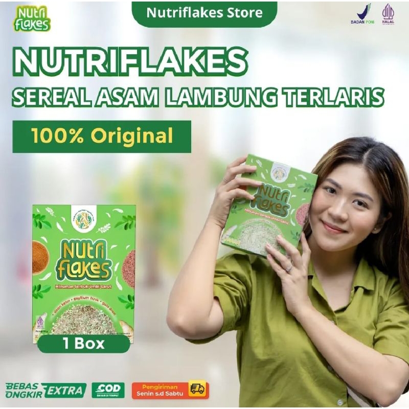 

NUTRIFLAKES sereal umbi garut cocok untuk di konsumsi penderita maag atau asam lambung yang sudah kronis