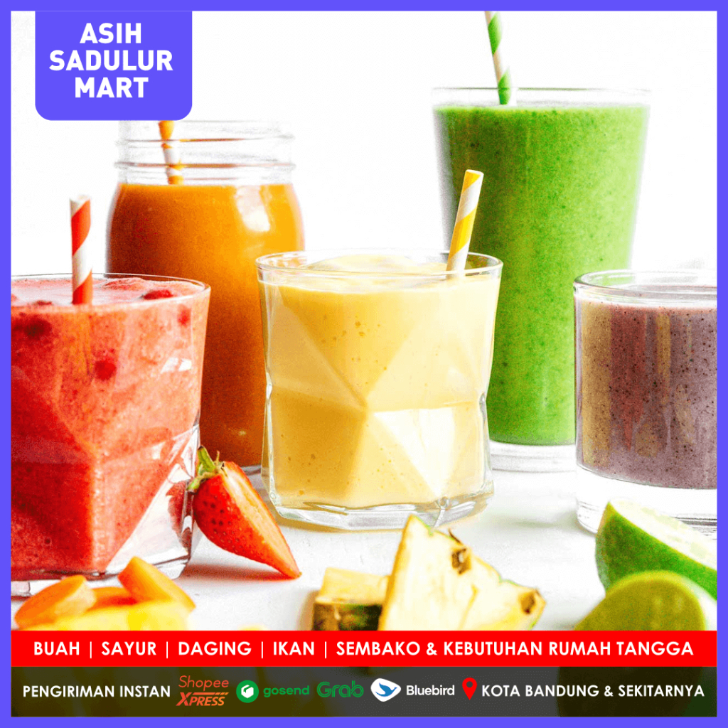 

Smoothies Buah 1 Cup Strawberry Pisang Mangga Alpukat Semangka Nanas Pepaya Anggur | Bandung Asih Sadulur Mart