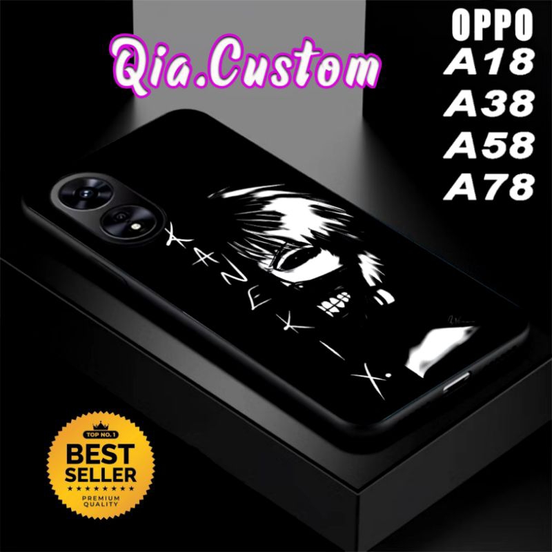 COD Case Oppo A18 A38 A58 A78 Terbaru Fashion Gambar Anime Kaneki Motif Aesthetic  Casing Hp Case (7