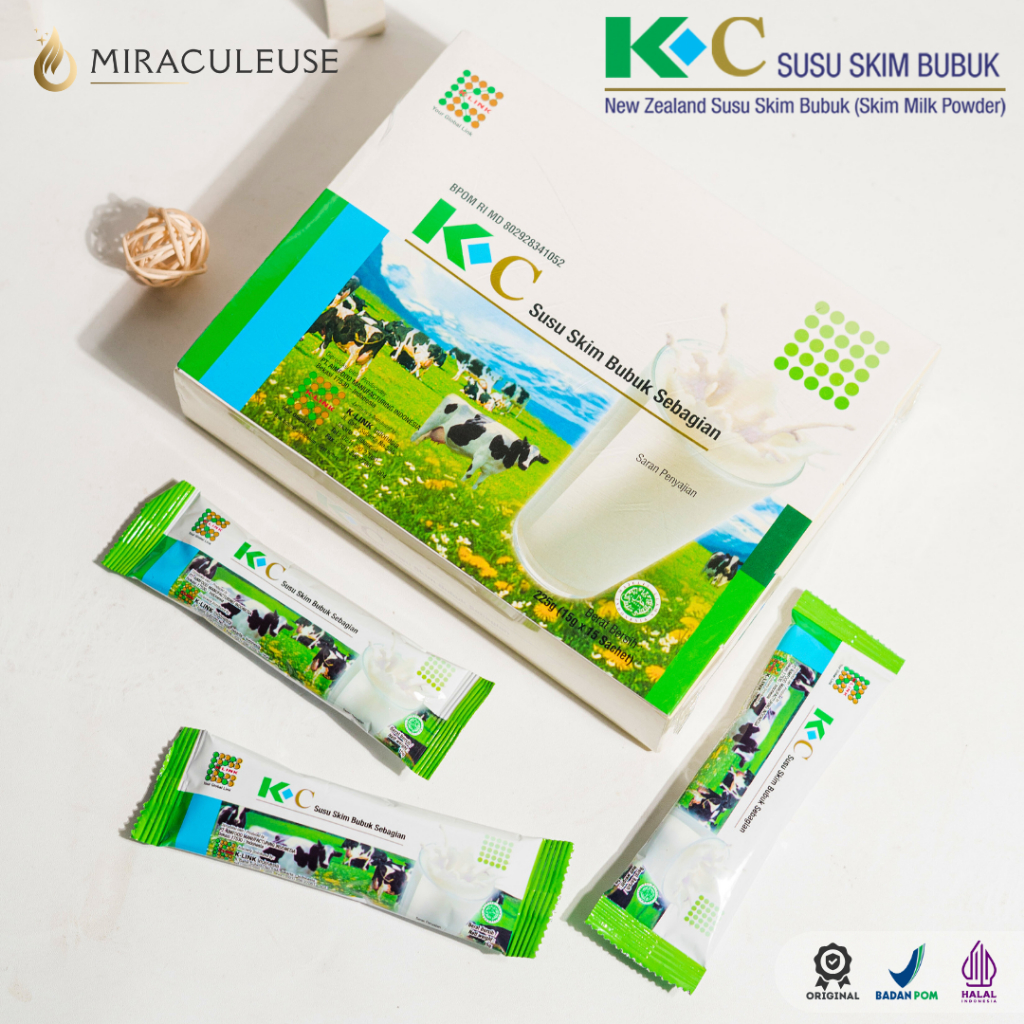 

K-C Susu Skim isi 30 Sachet Susu Colostrum | Kolostrum Bubuk Original K-link