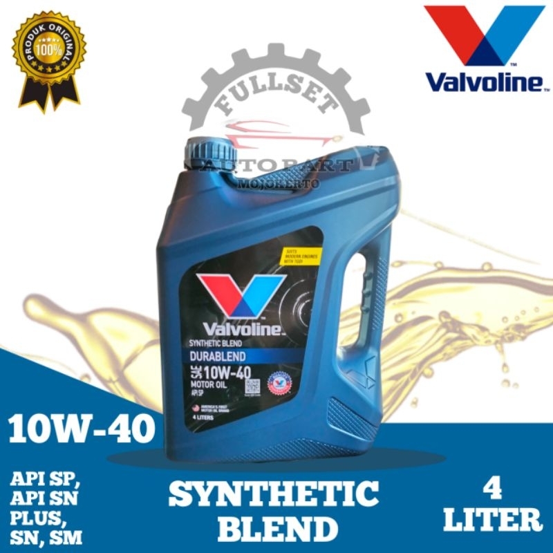 VALVOLINE DURABLEND 10W-40 SYNTHETIC BLEND (4liter)