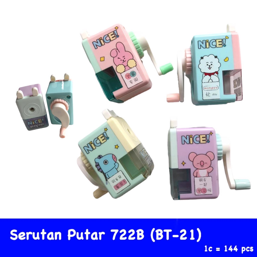 

Serutan Putar Pensil KOREA 722B BT21 Lucu Anak