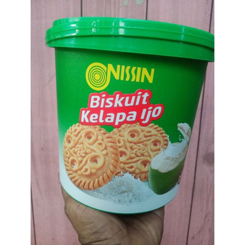 

Nissin biskuit kelapa ijo kemasan toples plastik dan ekonomis