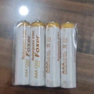 BATERAI AAA A3 RECHAGEABLE CHARGE FOXER 1350mah GOLD