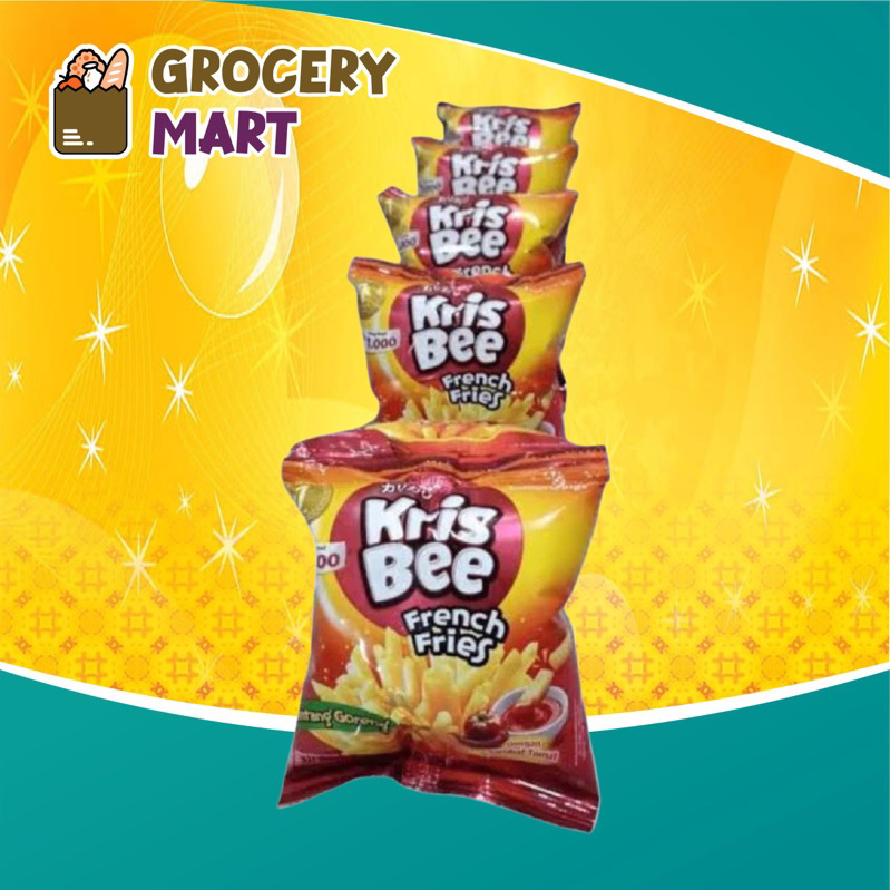 

(RENCENG) Kris Bee French Fries Chiki Kentang Goreng 9gr 10 BUNGKUS