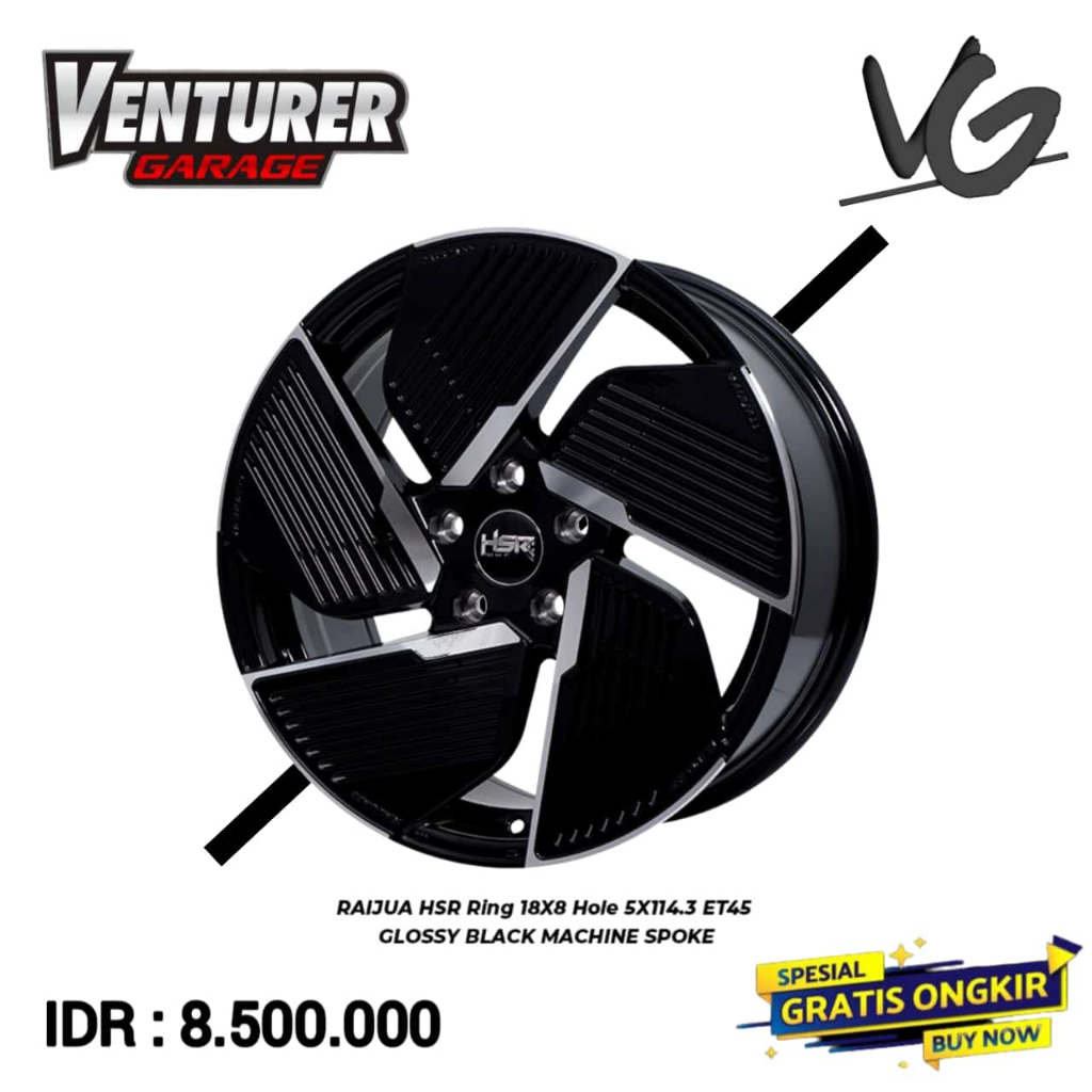 [4pcs] Velg modifikasi ring 18 HSR Terbaru mobil alphard hrv vell fire civic