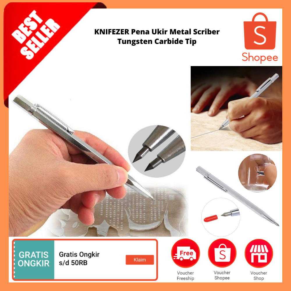 

Pena Ukir Metal Scriber Tungsten Carbide Tip / Pena Penggores Ujung Karbida Tungsten Ukiran Tangan
