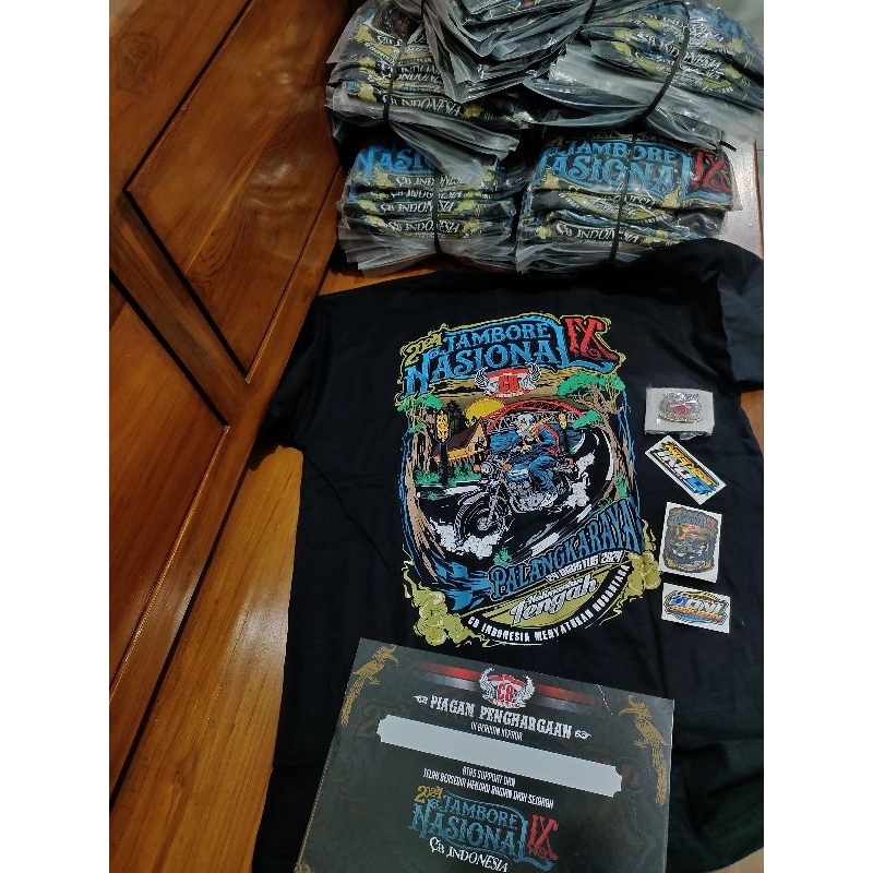 kaos jamnas CB Palangkaraya 2024 original free piagam pin cor dan stiker