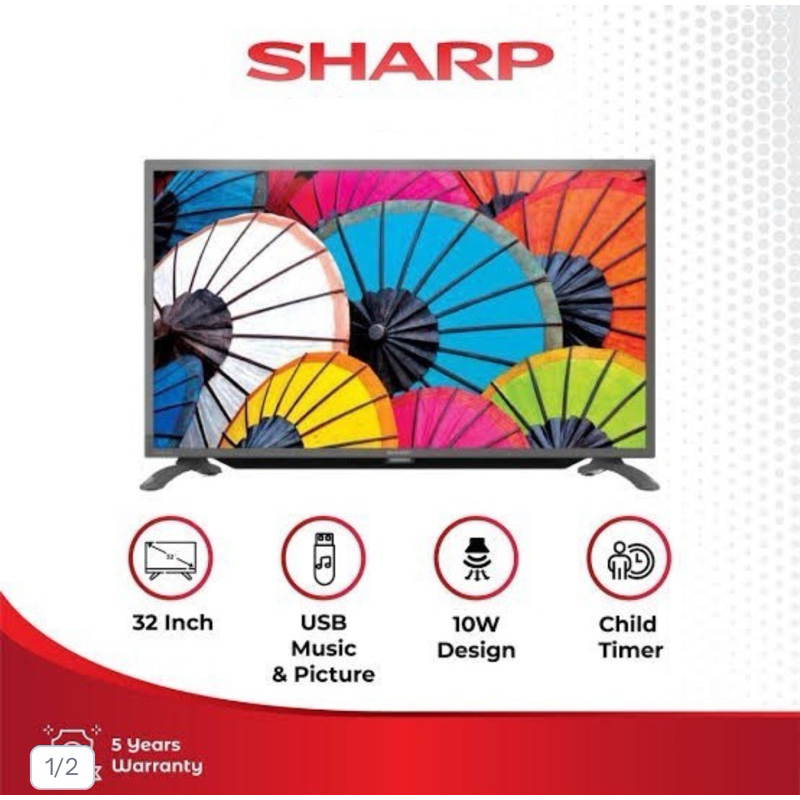 led sharp 32in digital tv 32gd15001i