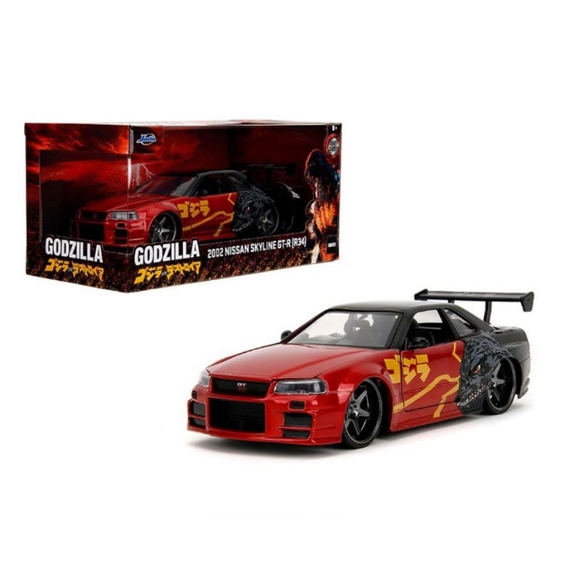 jada 1/24 Diecast Nissan Skyline GTR R34 - Godzilla