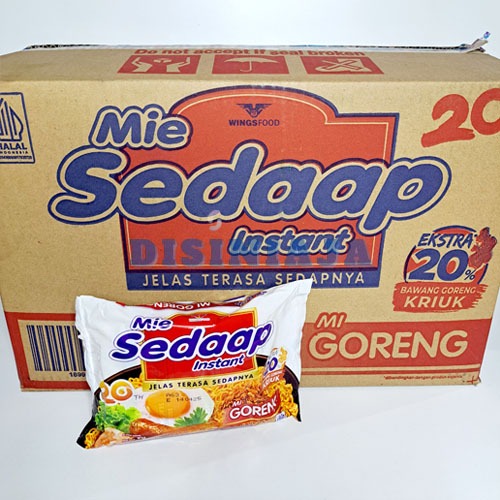

Mie Sedap Goreng 90gr x 40bks (1 Dus)