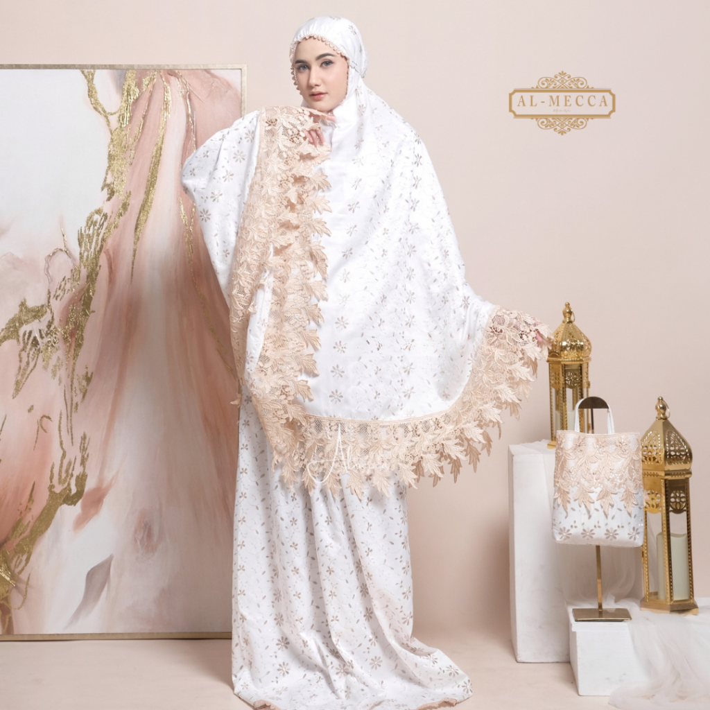 MURAH ALMECCA - Mukena Dewasa Daily Al-Mecca Sutra Millo Traveling Mewah KEKINIAN