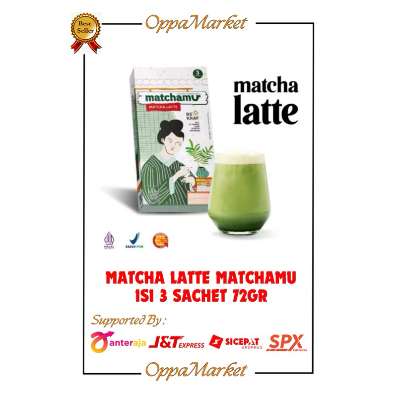 

MATCHAMU MATCHA LATTE ISI 3 SACHET 72GR