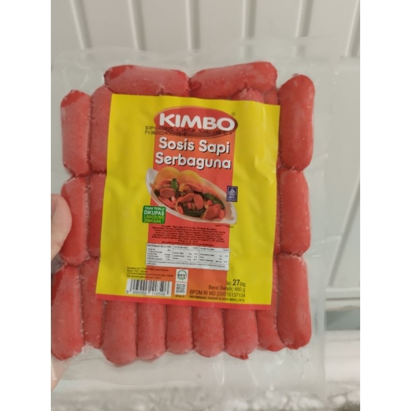 

Kimbo Sosis Sapi Merah Serbaguna Cocktail uk 450gr